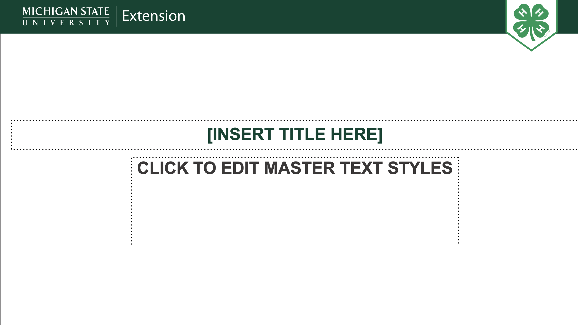 MSU Extension PowerPoint version 4-H 3